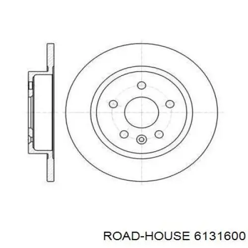6131600 Road House диск гальмівний задній