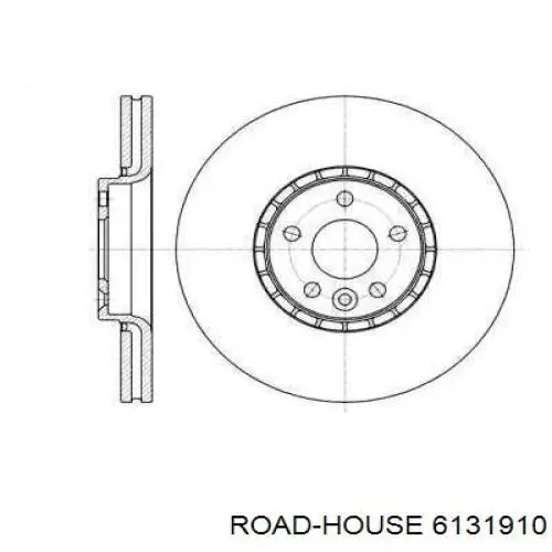 Диск гальмівний передній 6131910 Road House