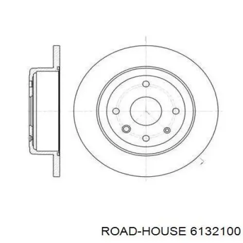 Диск гальмівний задній 6132100 Road House