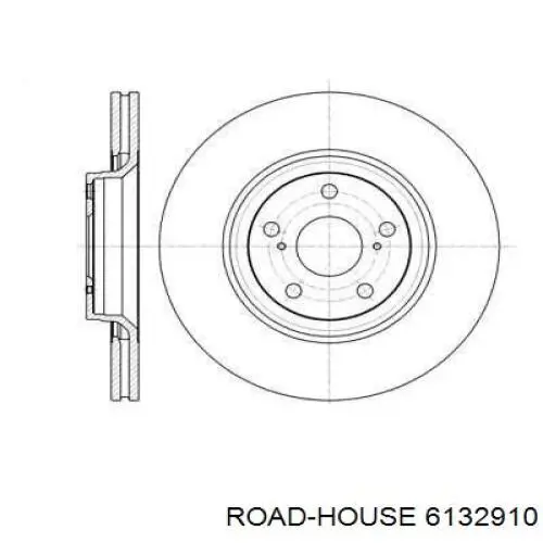 Диск гальмівний передній 6132910 Road House