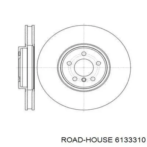 6133310 Road House диск гальмівний передній