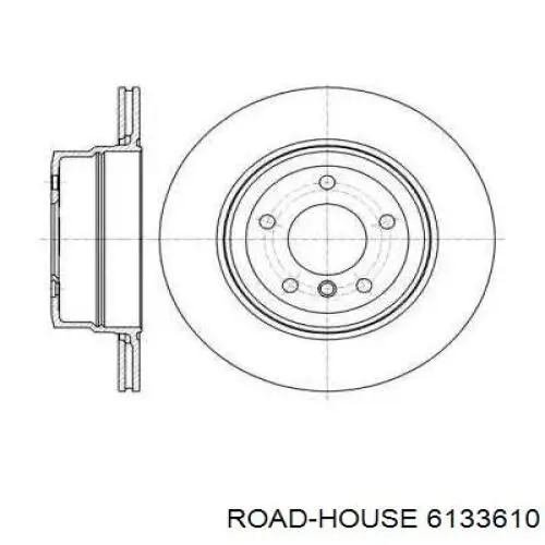 6133610 Road House диск гальмівний задній