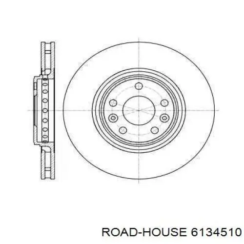 6134510 Road House диск гальмівний передній