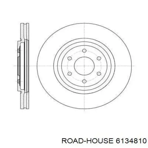 6134810 Road House диск гальмівний передній