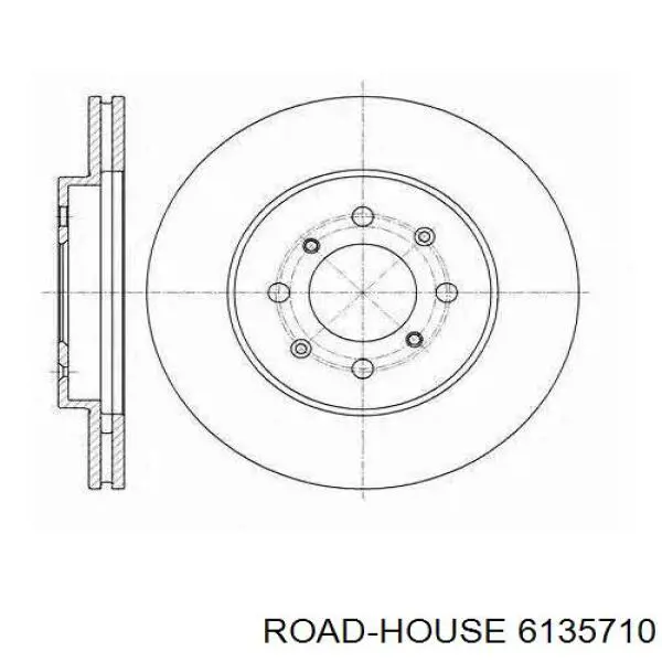 6135710 Road House диск гальмівний передній
