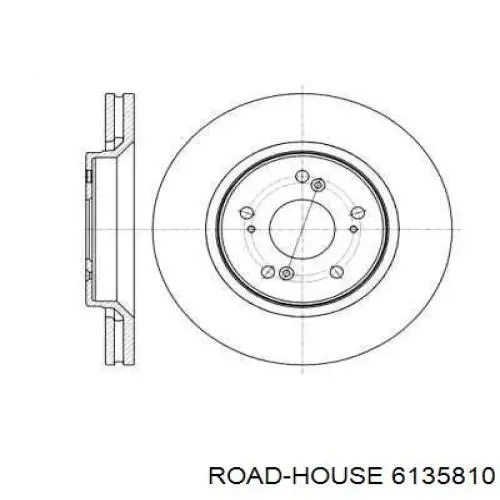 6135810 Road House диск гальмівний передній