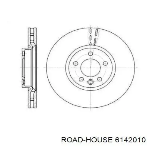 Диск гальмівний передній 6142010 Road House