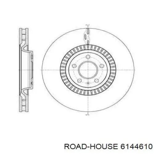 Диск гальмівний передній 6144610 Road House