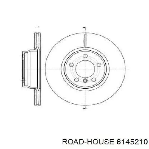 Диск гальмівний передній 6145210 Road House