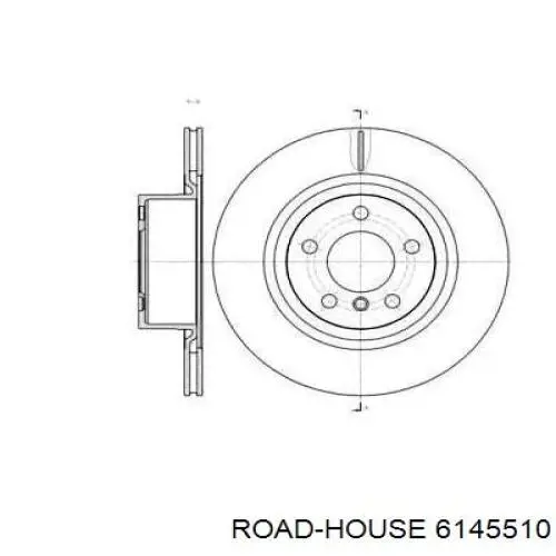 Диск гальмівний задній 6145510 Road House