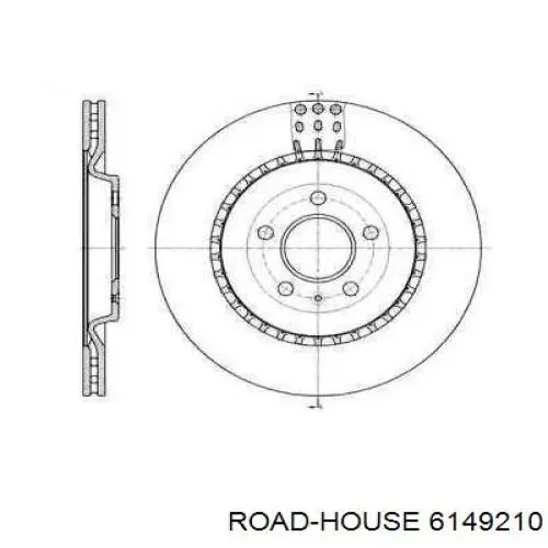 Диск гальмівний задній 6149210 Road House