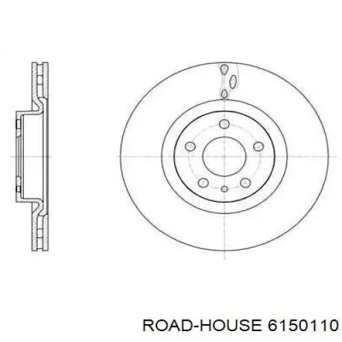 6150110 Road House диск гальмівний передній