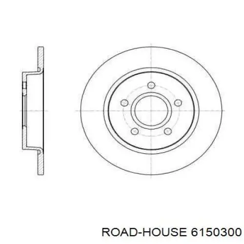 Диск гальмівний задній 6150300 Road House