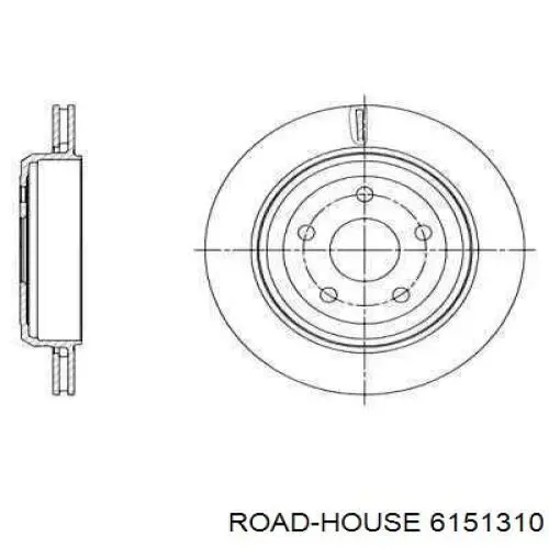 Диск гальмівний задній 6151310 Road House