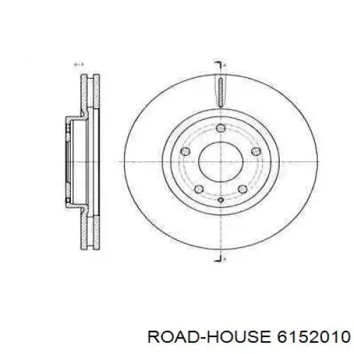 6152010 Road House диск гальмівний передній