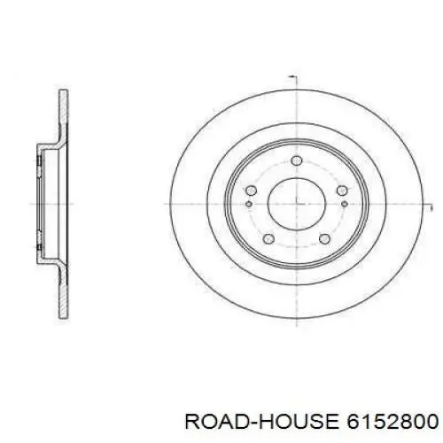 Диск гальмівний задній 6152800 Road House