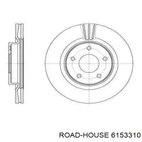 Гальмівні диски передні 6153310 Road House