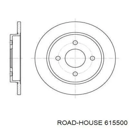615500 Road House диск гальмівний задній