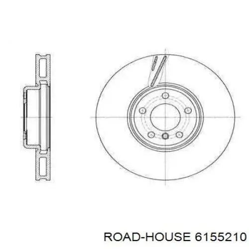 6155210 Road House диск гальмівний передній