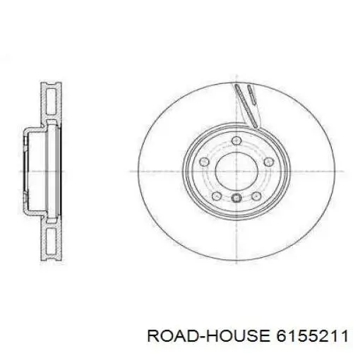 Диск гальмівний передній 6155211 Road House