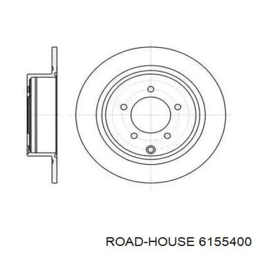 Диск гальмівний задній 6155400 Road House