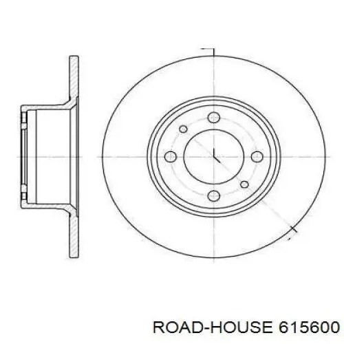615600 Road House диск гальмівний передній