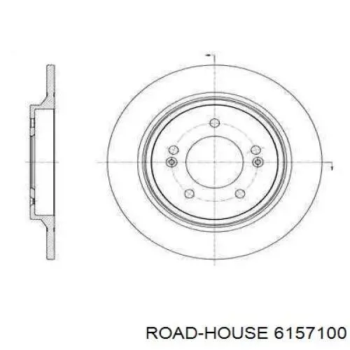 Диск гальмівний задній 6157100 Road House