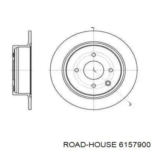 6157900 Road House диск гальмівний задній