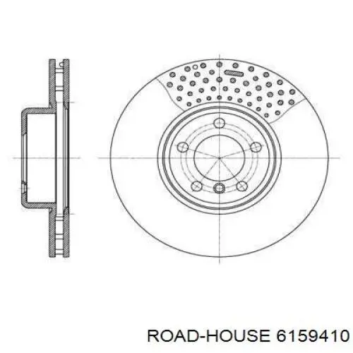 Диск гальмівний передній 6159410 Road House