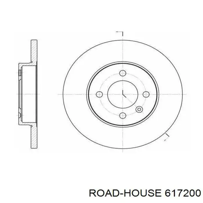 617200 Road House диск гальмівний передній