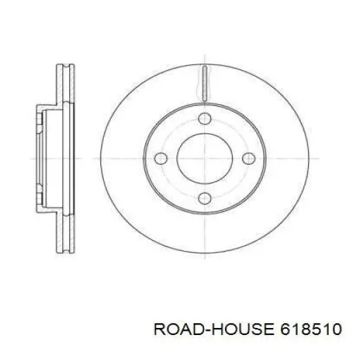 618510 Road House диск гальмівний передній