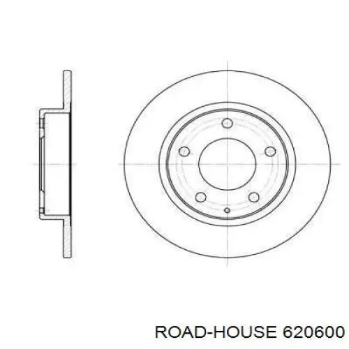 620600 Road House диск гальмівний задній