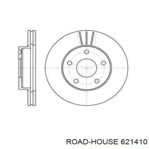 621410 Road House диск гальмівний передній