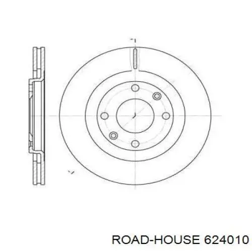 624010 Road House диск гальмівний передній