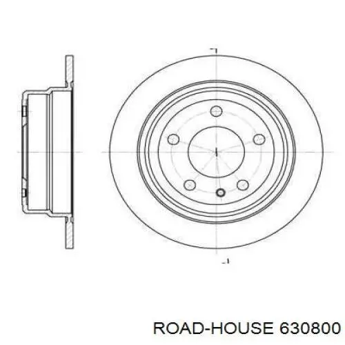 Диск гальмівний задній 630800 Road House