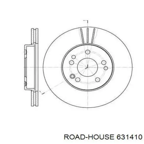 631410 Road House диск гальмівний передній