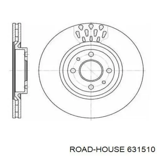 631510 Road House диск гальмівний передній