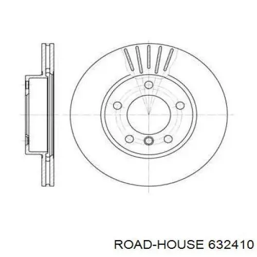 632410 Road House диск гальмівний передній