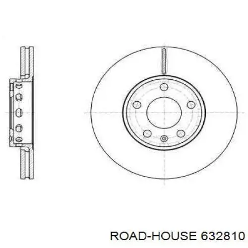 Диск гальмівний передній 632810 Road House