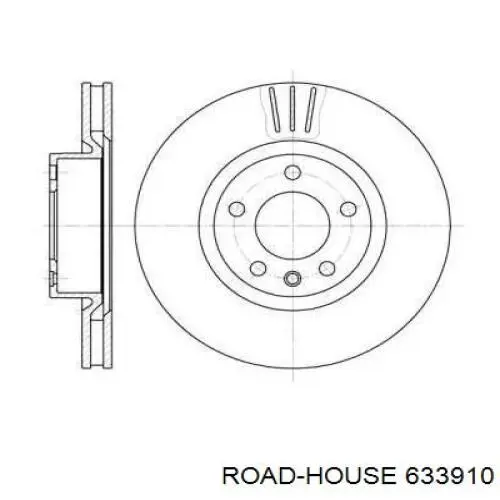 633910 Road House диск гальмівний передній