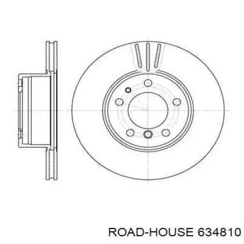 Диск гальмівний передній 634810 Road House