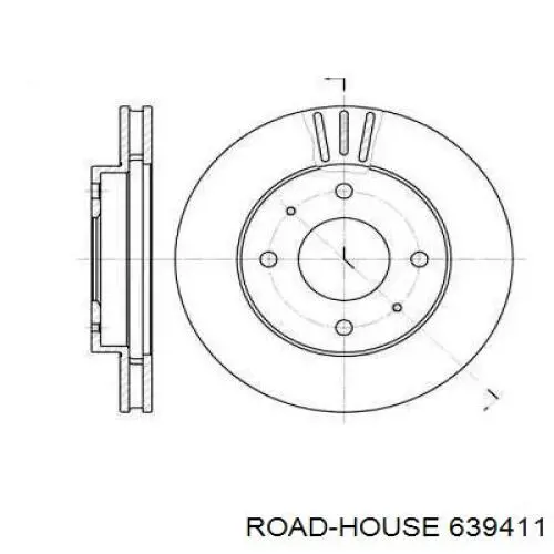 639411 Road House диск гальмівний передній