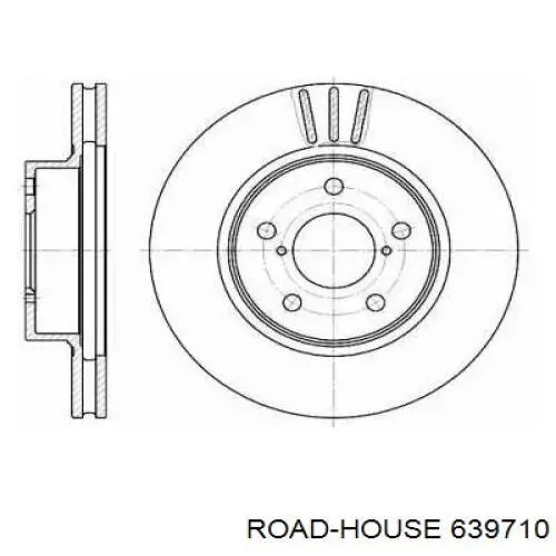 639710 Road House диск гальмівний передній