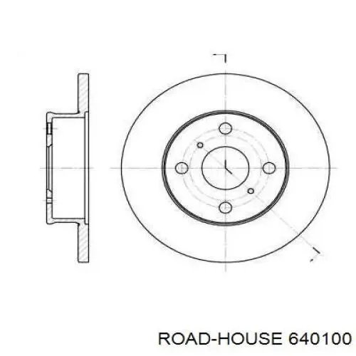 Диск гальмівний передній 640100 Road House