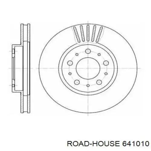 641010 Road House диск гальмівний передній