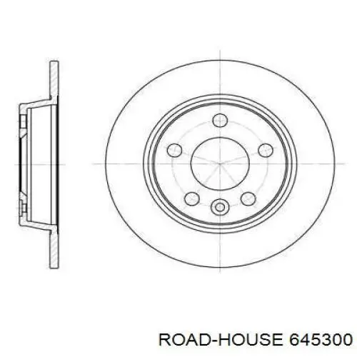 645300 Road House диск гальмівний задній