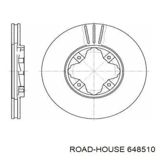 Диск гальмівний передній 648510 Road House