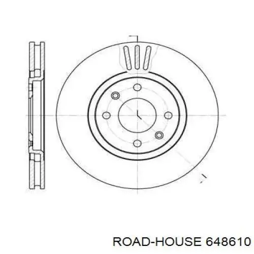 648610 Road House диск гальмівний передній