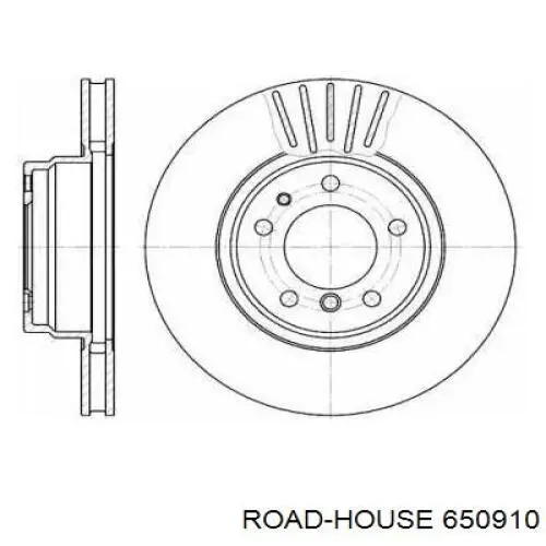 650910 Road House диск гальмівний передній
