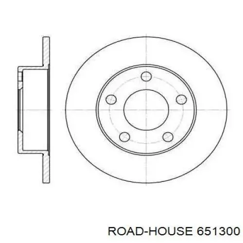 Диск гальмівний задній 651300 Road House